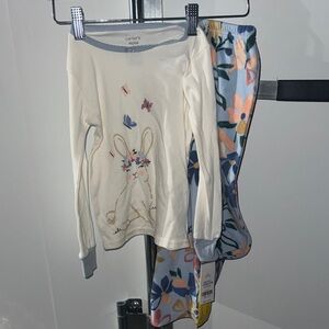 Carter's Blue and Pink Floral Two-Piece Set